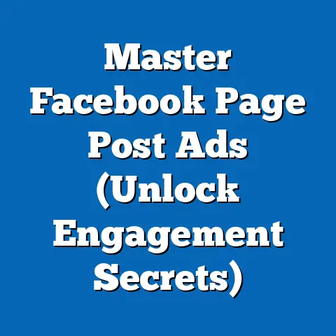 Master Facebook Page Post Ads  (Unlock Engagement Secrets)