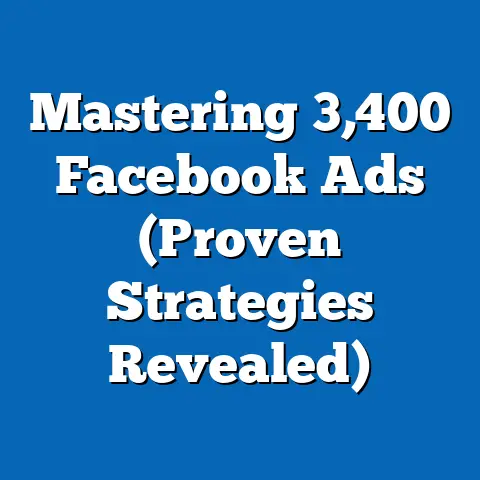 Mastering 3,400 Facebook Ads  (Proven Strategies Revealed)