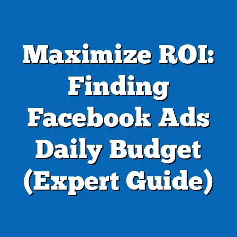 Maximize ROI: Finding Facebook Ads Daily Budget  (Expert Guide)