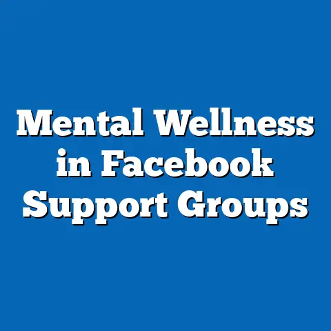 Mental Wellness in Facebook Support Groups