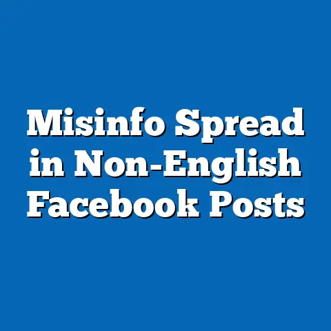 Misinfo Spread in Non-English Facebook Posts