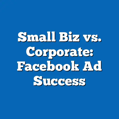 Small Biz vs. Corporate: Facebook Ad Success