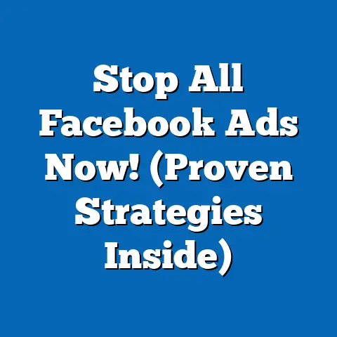 Stop All Facebook Ads Now!  (Proven Strategies Inside)