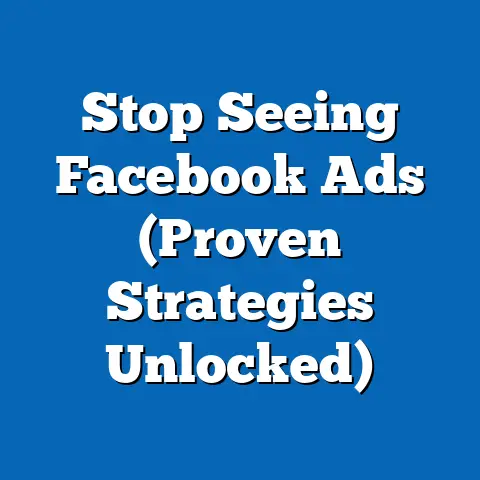 Stop Seeing Facebook Ads  (Proven Strategies Unlocked)
