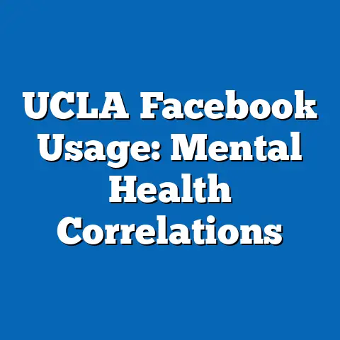 UCLA Facebook Usage: Mental Health Correlations