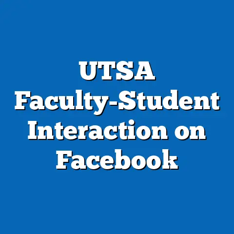 UTSA Faculty-Student Interaction on Facebook