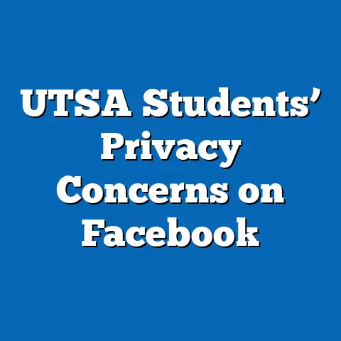 UTSA Students’ Privacy Concerns on Facebook