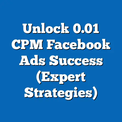Unlock 0.01 CPM Facebook Ads Success  (Expert Strategies)