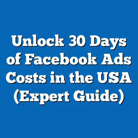Unlock 30 Days of Facebook Ads Costs in the USA  (Expert Guide)
