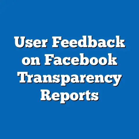 User Feedback on Facebook Transparency Reports
