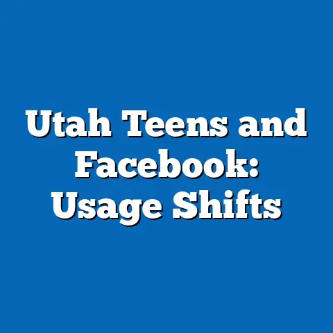 Utah Teens and Facebook: Usage Shifts