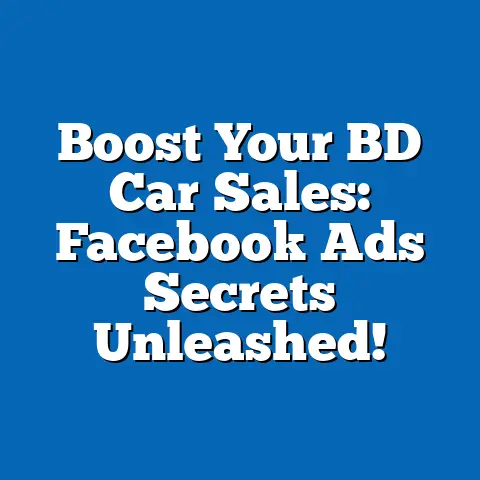 Boost Your BD Car Sales: Facebook Ads Secrets Unleashed!