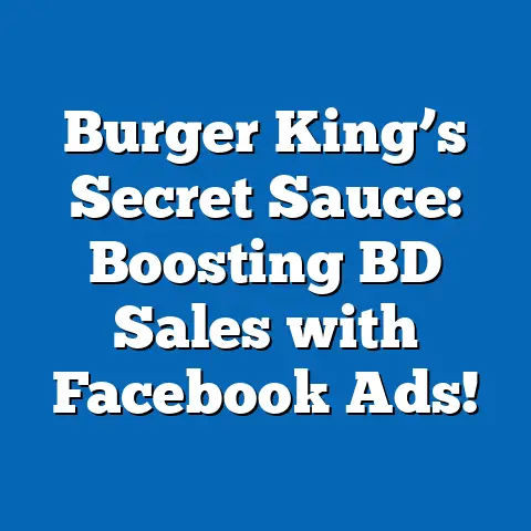Burger King’s Secret Sauce: Boosting BD Sales with Facebook Ads!