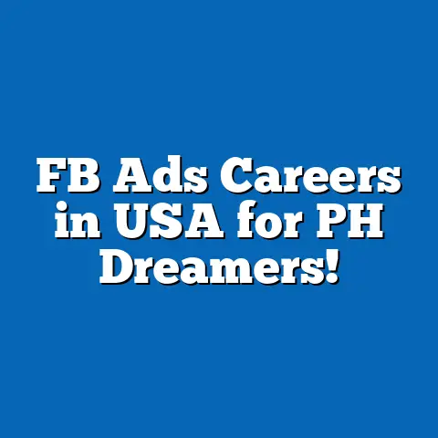 FB Ads Careers in USA for PH Dreamers!