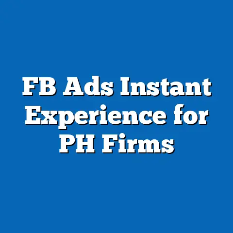 FB Ads Instant Experience for PH Firms