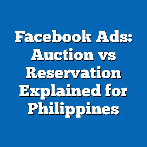 Facebook Ads: Auction vs Reservation Explained for Philippines