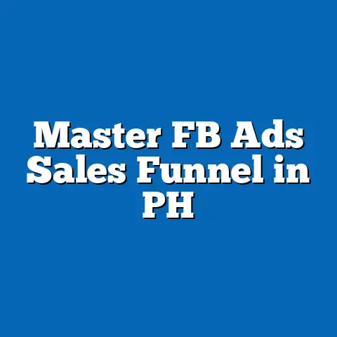 Master FB Ads Sales Funnel in PH