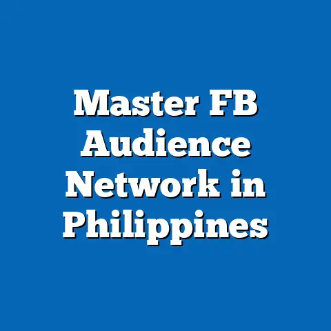 Master FB Audience Network in Philippines