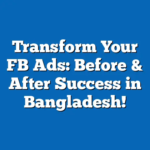 Transform Your FB Ads: Before & After Success in Bangladesh!