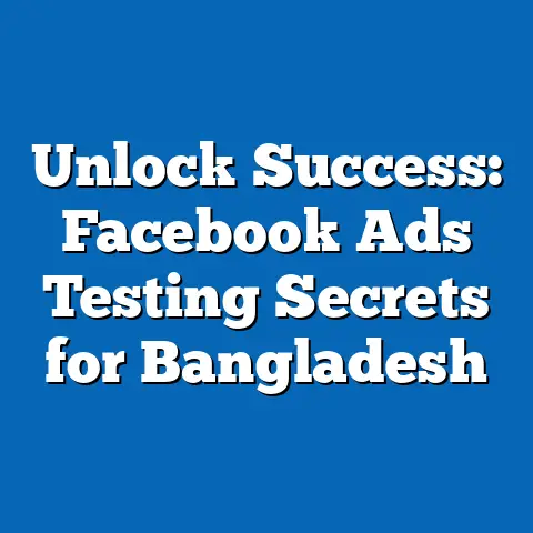 Unlock Success: Facebook Ads Testing Secrets for Bangladesh