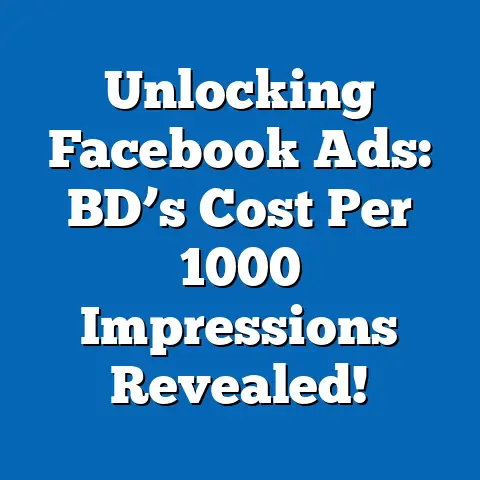 Unlocking Facebook Ads: BD’s Cost Per 1000 Impressions Revealed!