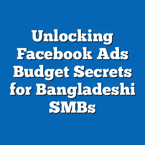Unlocking Facebook Ads Budget Secrets for Bangladeshi SMBs