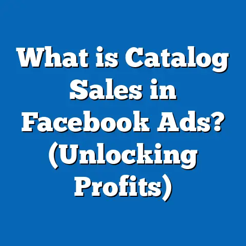 What is Catalog Sales in Facebook Ads? (Unlocking Profits)