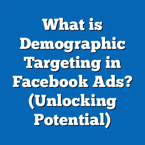 What is Demographic Targeting in Facebook Ads? (Unlocking Potential)