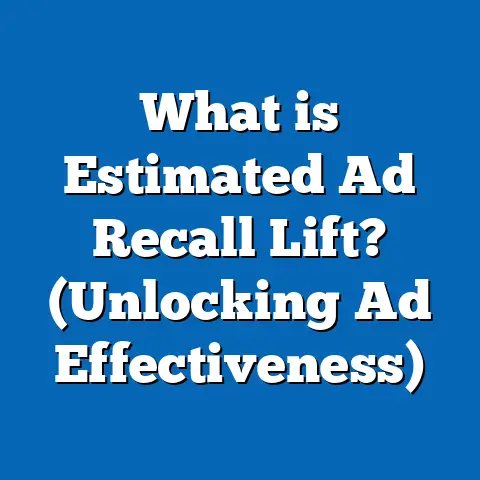 What is Estimated Ad Recall Lift? (Unlocking Ad Effectiveness)