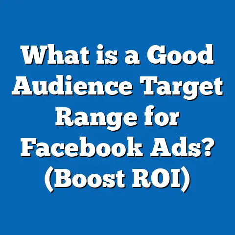 What is a Good Audience Target Range for Facebook Ads? (Boost ROI)