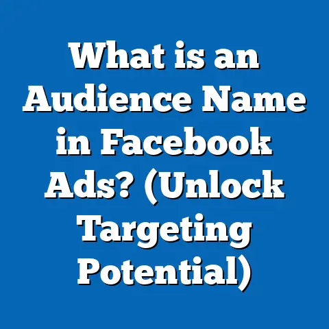 What is an Audience Name in Facebook Ads? (Unlock Targeting Potential)
