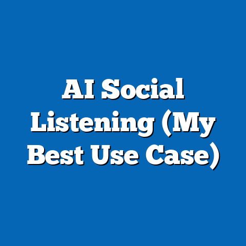 AI Social Listening (My Best Use Case)