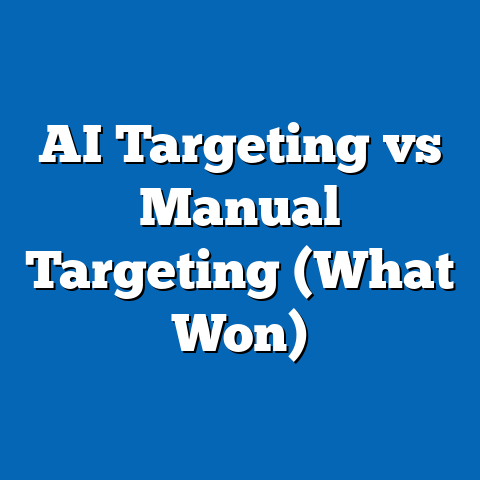 AI Targeting vs Manual Targeting (What Won)