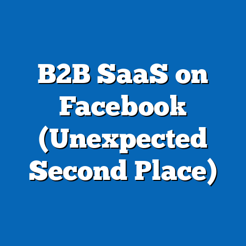 B2B SaaS on Facebook (Unexpected Second Place)