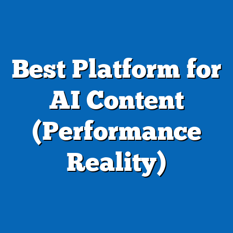Best Platform for AI Content (Performance Reality)