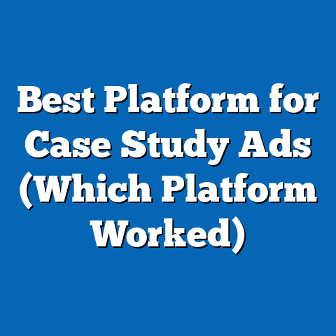 Best Platform for Case Study Ads (Which Platform Worked)