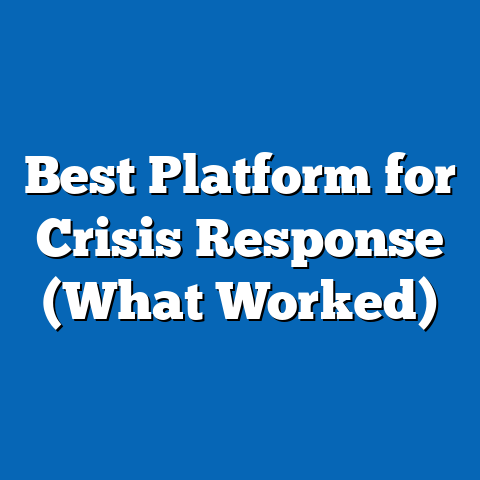 Best Platform for Crisis Response (What Worked)