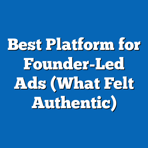 Best Platform for Founder-Led Ads (What Felt Authentic)