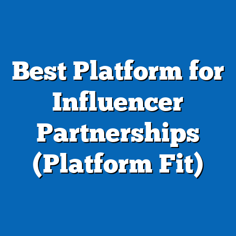 Best Platform for Influencer Partnerships (Platform Fit)