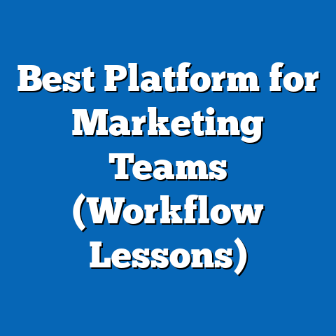 Best Platform for Marketing Teams (Workflow Lessons)