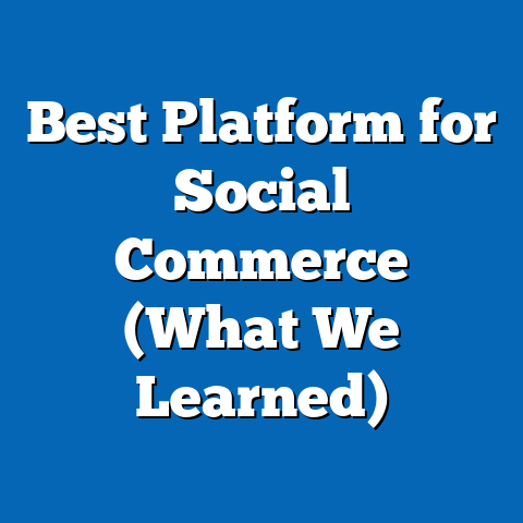 Best Platform for Social Commerce (What We Learned)