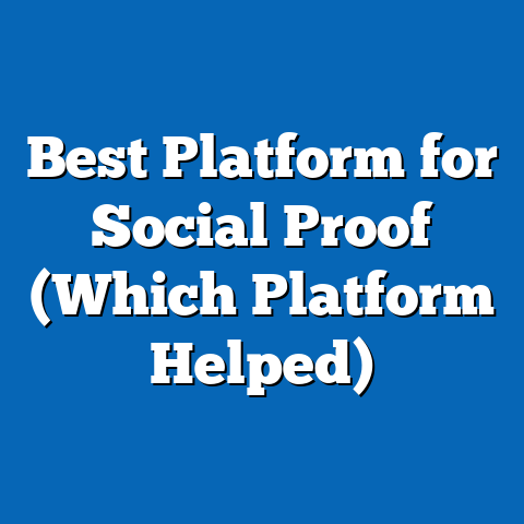 Best Platform for Social Proof (Which Platform Helped)