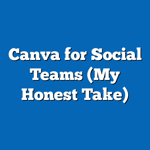 Canva for Social Teams (My Honest Take)