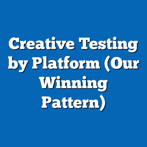 Creative Testing by Platform (Our Winning Pattern)