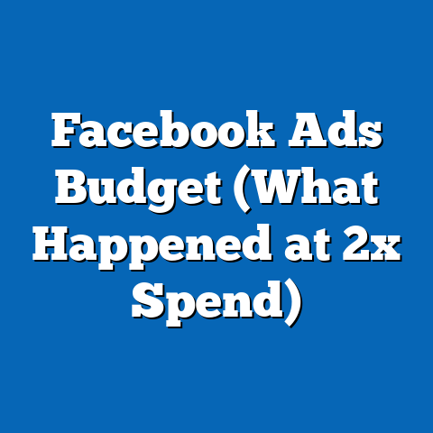 Facebook Ads Budget (What Happened at 2x Spend)
