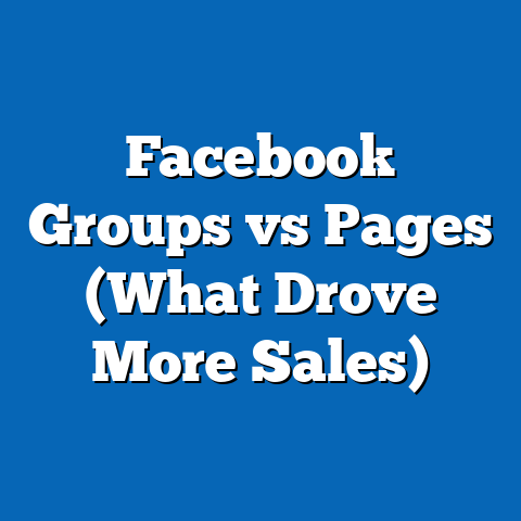 Facebook Groups vs Pages (What Drove More Sales)