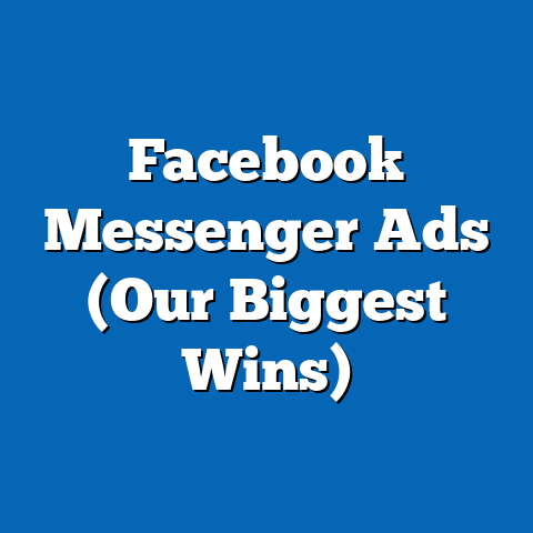 Facebook Messenger Ads (Our Biggest Wins)