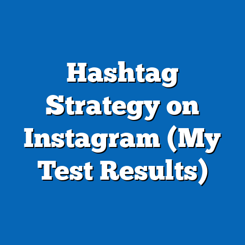 Hashtag Strategy on Instagram (My Test Results)
