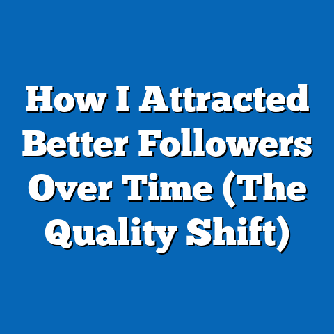 How I Attracted Better Followers Over Time (The Quality Shift)