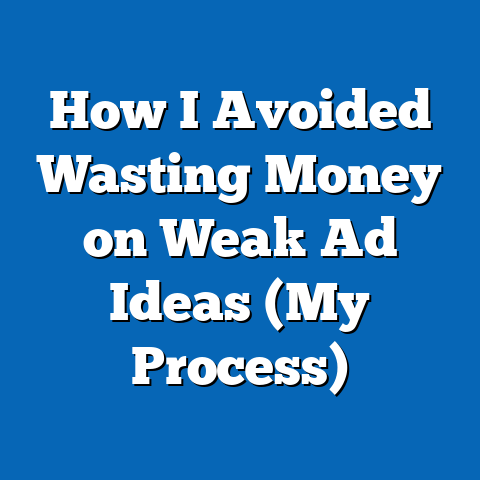How I Avoided Wasting Money on Weak Ad Ideas (My Process)